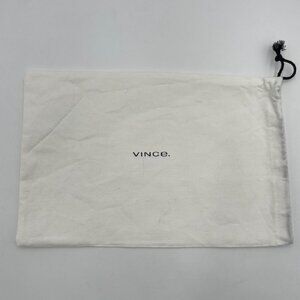 Vince Dust Cover Travel Bag for Shoes Purse 9.5"‎ x 14" White Black Logo Storage
